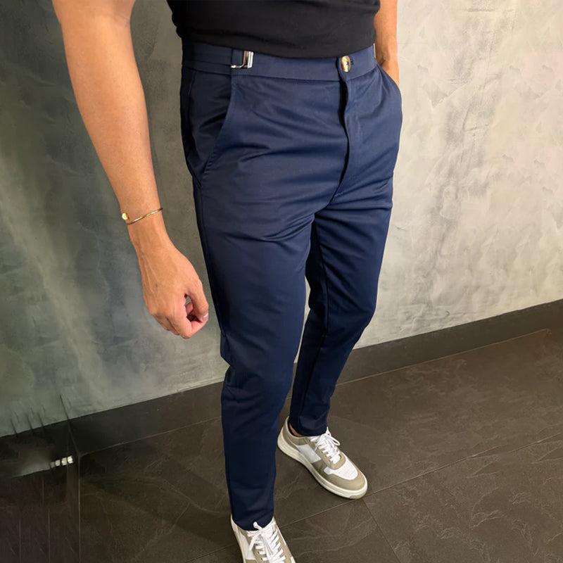 Álvaro - Pantalones de Corte Slim para Hombre de Valerina Milano