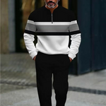 Lucas - Conjunto Casual de Jersey Estampado y Pantalón para Hombre de Valerina Milano