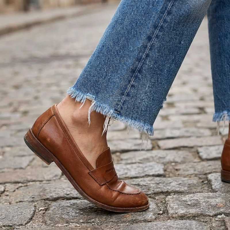 Paula - Vaqueros Rectos Cortos Retro para Mujer de Valerina Milano