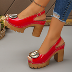 ✨ Sandalias de Tacón con Hebilla y Punta Abierta: Elegantes, Cómodas y Perfectas para Cualquier Ocasión 🌸