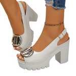 ✨ Sandalias de Tacón con Hebilla y Punta Abierta: Elegantes, Cómodas y Perfectas para Cualquier Ocasión 🌸