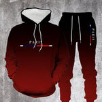 Conjunto Deportivo Degradado para Hombre – Sudadera con Capucha y Pantalón Jogger