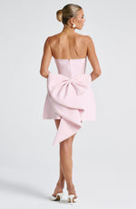 Vestido corto Suni - rosa empolvado