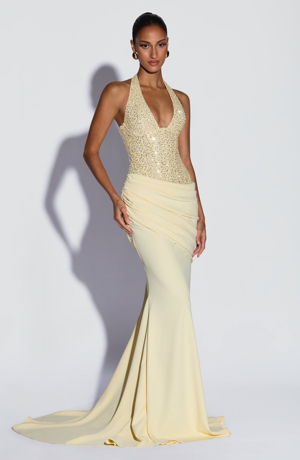 Vestido de gala Taylor - amarillo limón