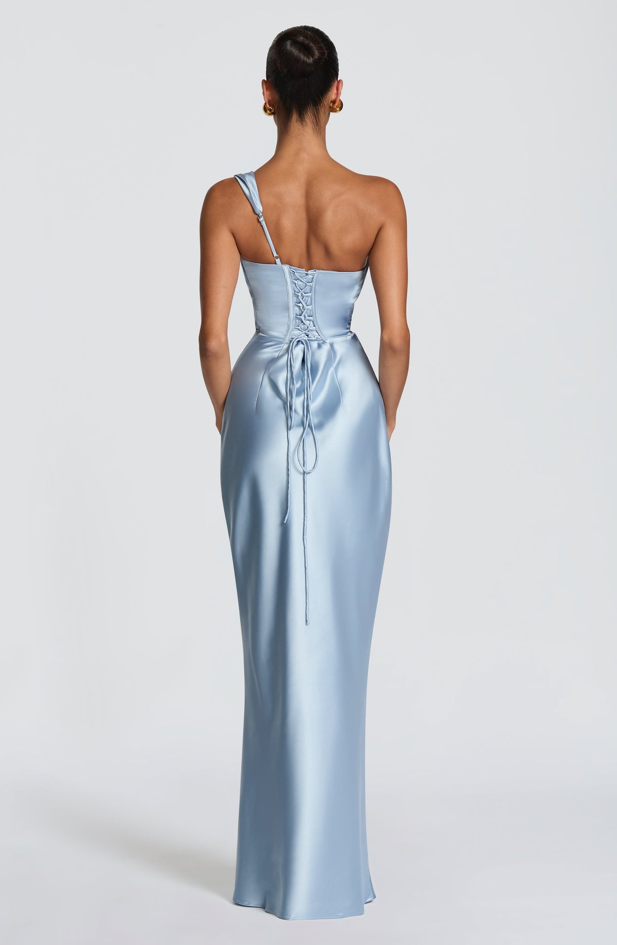 Vestido largo Thalassa - azul glaciar