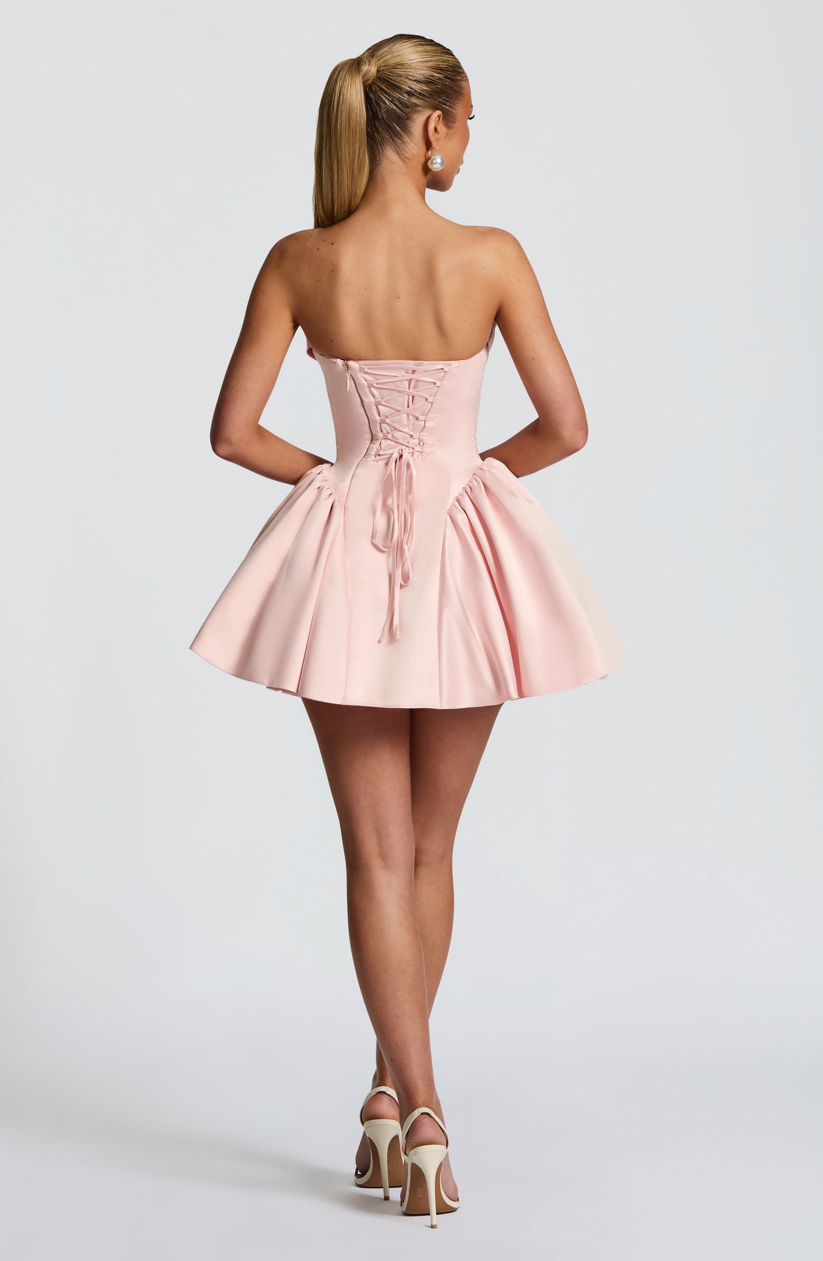 Vestido corto Trinity - rosa empolvado