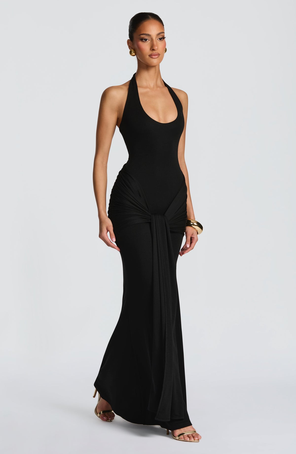 Vestido largo Veneda - negro