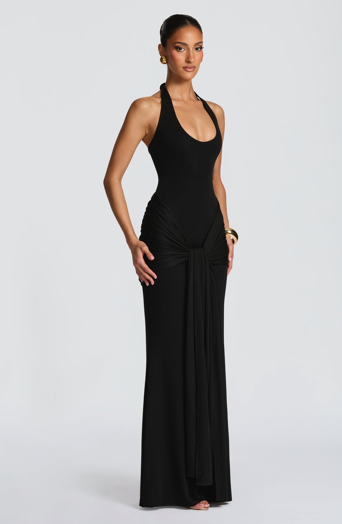 Vestido largo Veneda - negro