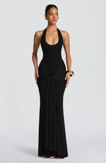 Vestido largo Veneda - negro