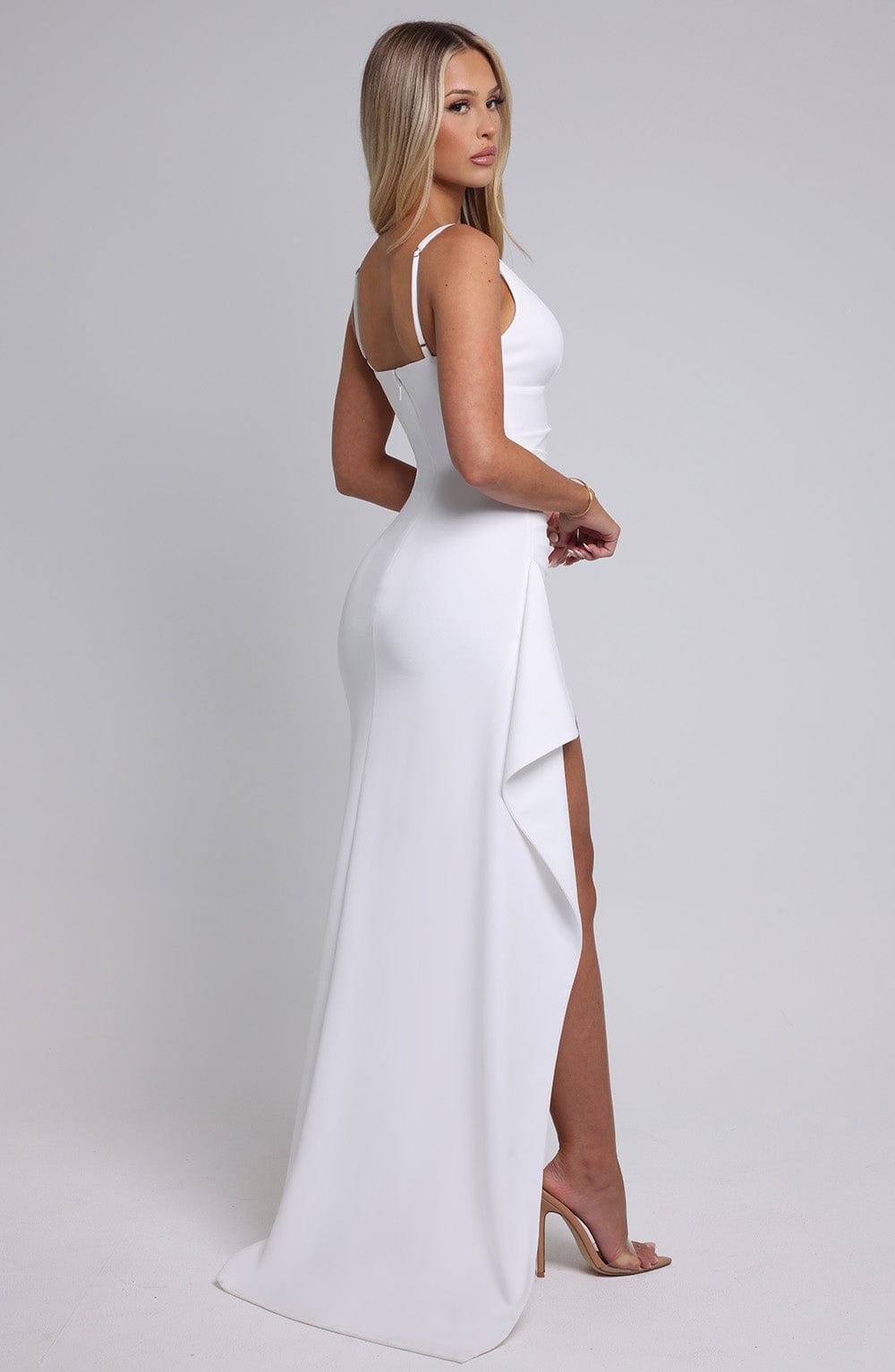 Vestido largo Violetta - marfil