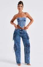Corsé Yasie - denim oscuro