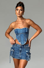 Corsé Yasie - denim oscuro