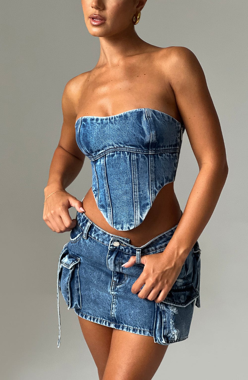 Corsé Yasie - denim oscuro